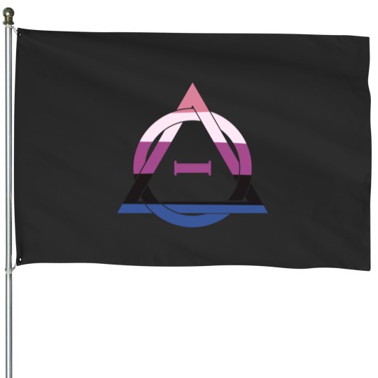 Discover Gender fluid Therian pride House Flags