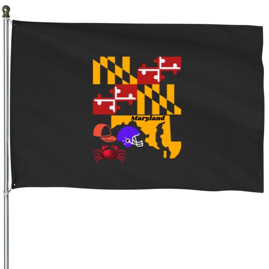 Discover Maryland Flag and Sports House Flags
