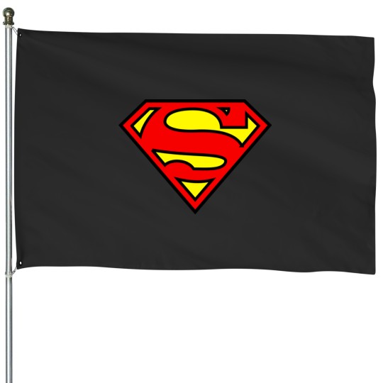 Discover Superman Logo House Flags