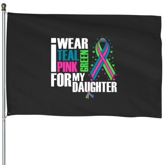 Discover Metastatic Breast Cancer Ribbon Daughter Cancer Awareness House Flags