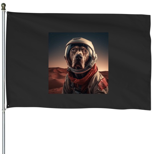Discover weimaraner on a tour to mars House Flags