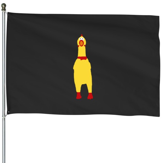 Discover Cult rubber chicken House Flags