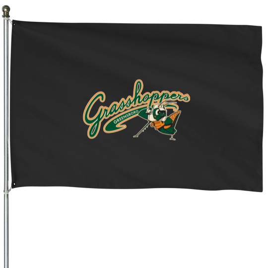 Discover Greensboro Grasshoppers House Flags