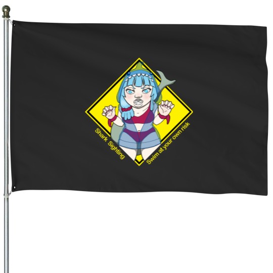 Discover Shark Warning House Flags