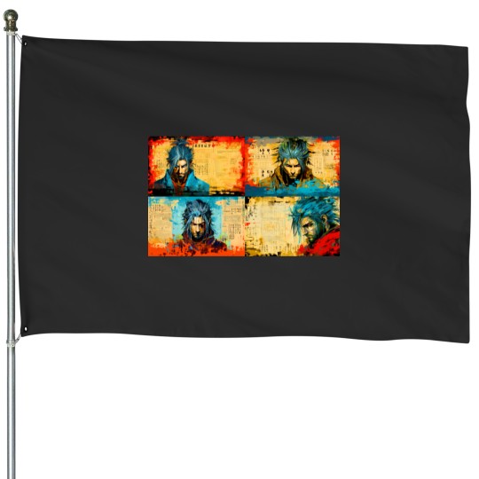 Discover samurai images House Flags