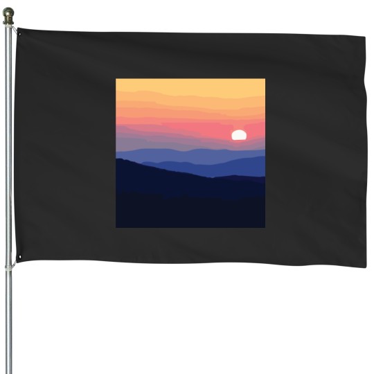 Discover Wilderness Survival Sunrise in the Wilderness House Flags