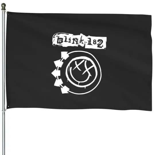 Discover Blink Rock Band Graphic 182 House Flags