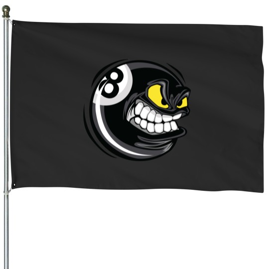 Discover 8 ball Billiards House Flags