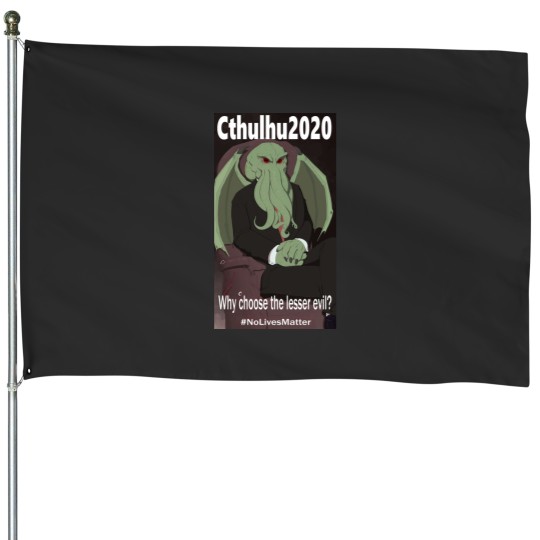 Discover Vote for Cthulhu House Flags