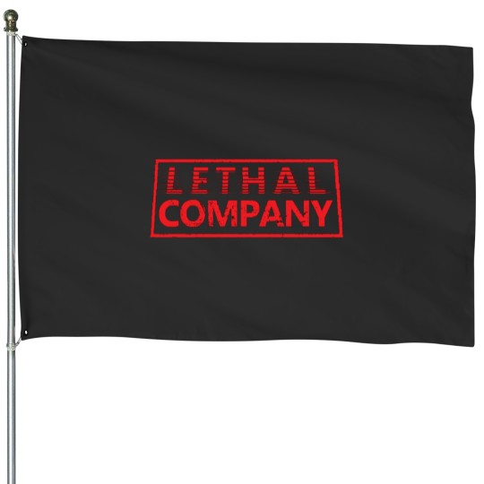 Discover Lethal company game logo House Flags