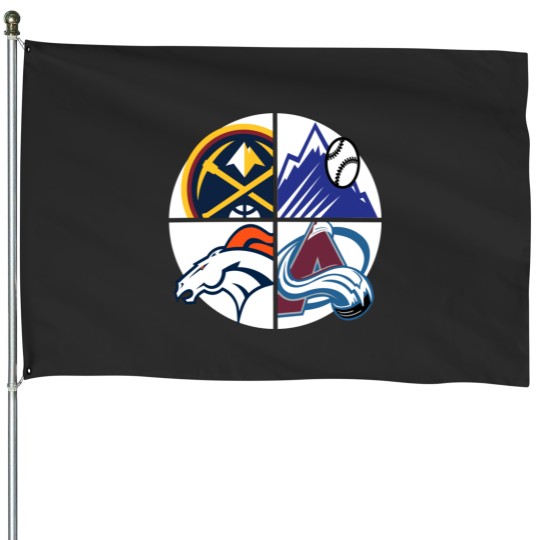 Discover Denver Sports House Flags