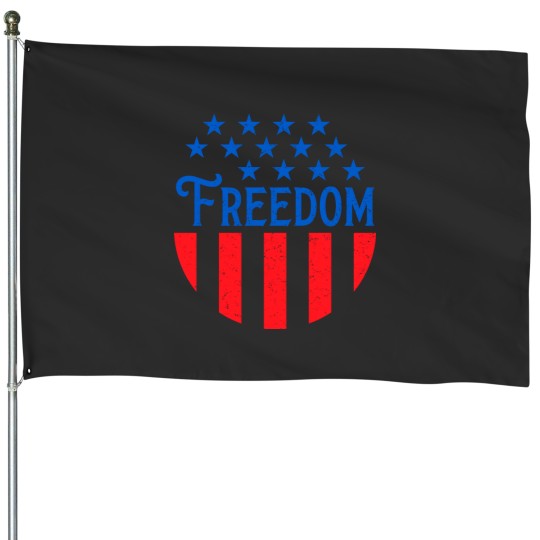 Discover usa freedom House Flags