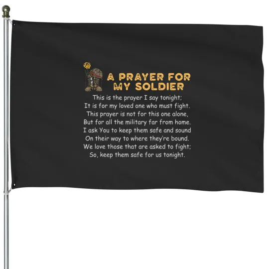 Discover Red Friday Prayer For My Soldier Support Deployed Military House Flags