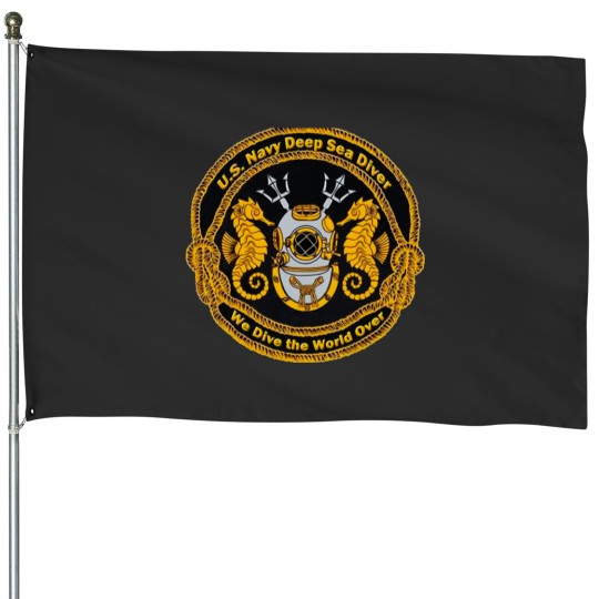 Discover Navy Deep Sea Diver House Flags