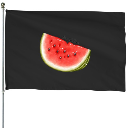 Discover watermelon palestine House Flags