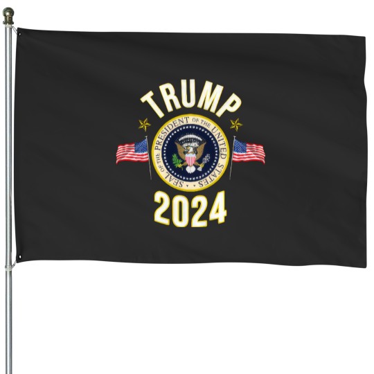 Discover Donald Trumps 2024 Presidential Seal House Flags