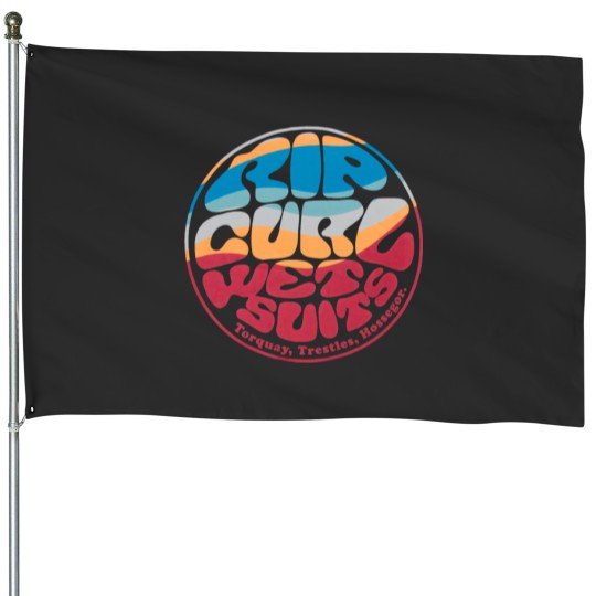 Discover Ripcurl Surfing Colorful Logo Ripcurl Surfing Colorful Logo House Flags