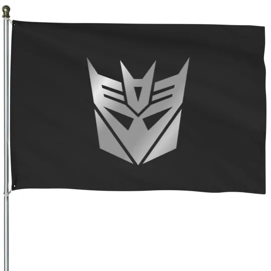 Discover Decepticons Silver Logo House Flags