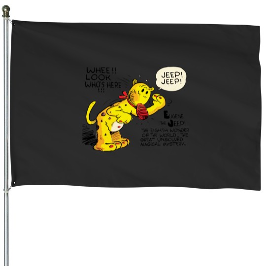 Discover eugene the jeep-car !! House Flags