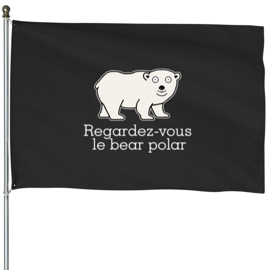 Discover Le Bear Polar House Flags
