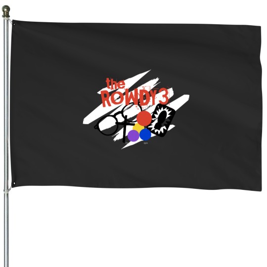 Discover The Rowdy 3  (2) House Flags