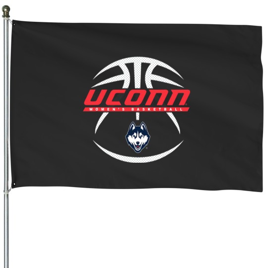 Discover Basketball Gift Connecticut Huskies Womens Basketball Rebound Navy House Flags