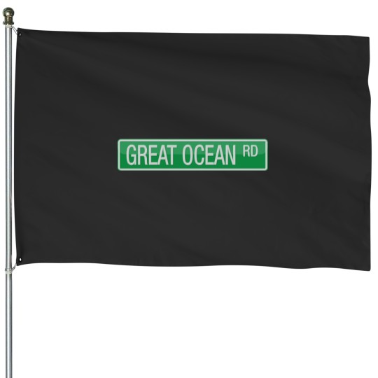 Discover 020 Great Ocean Road street sign Sticker House Flags