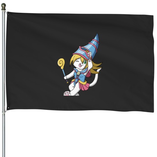 Discover cosplay cat Dark magician girl House Flags
