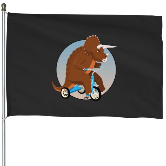 Discover Trike on a Trike House Flags
