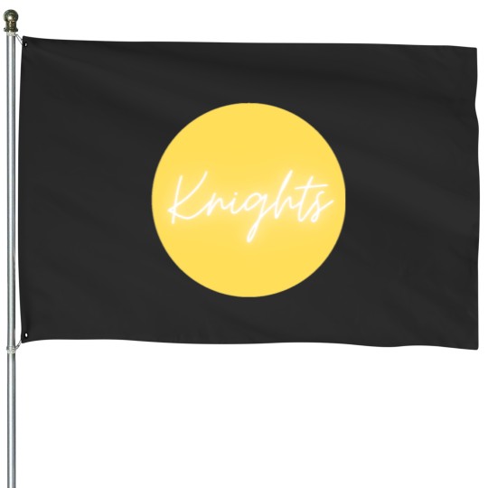 Discover Knights- Yellow Circle Long House Flags