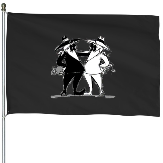 Discover Spy vs Spy Design House Flags