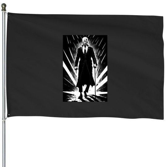 Discover DARK Brandonss             MEMES Joe Bidenss2024 Premium House Flags