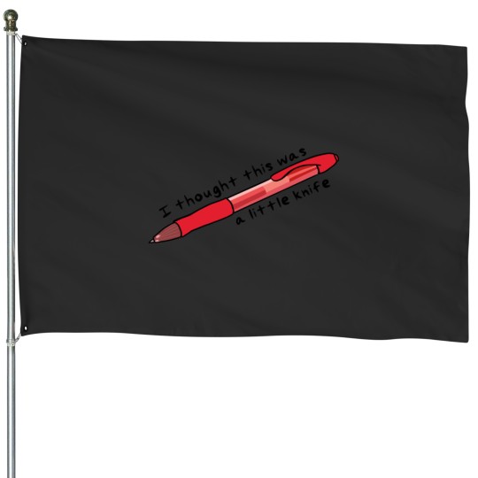 Discover Red Pen House Flag