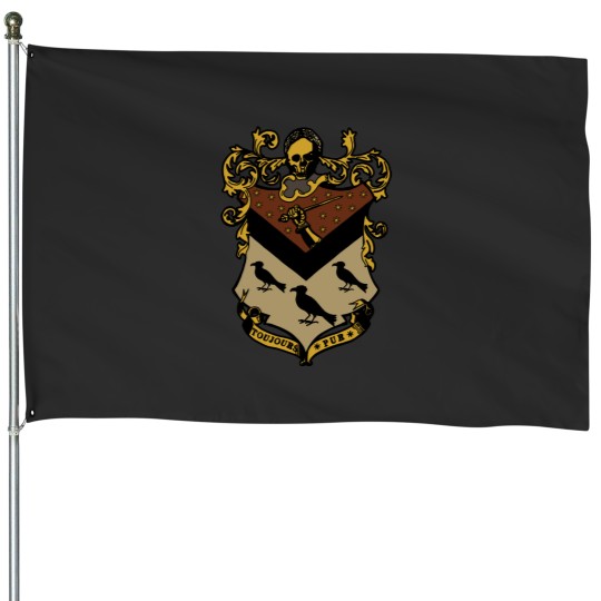 Discover Black Family Crest House Flags