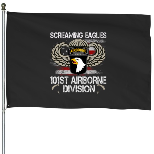 Discover US 101st Airborne Division Veteran Flag Vintage Tees House Flags
