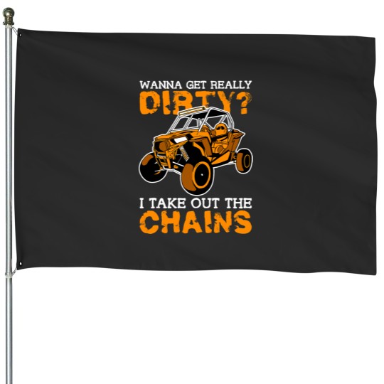 Discover Get  Get Chains Funny UTV SxS Side by Side SSV Mudding 22 House Flags
