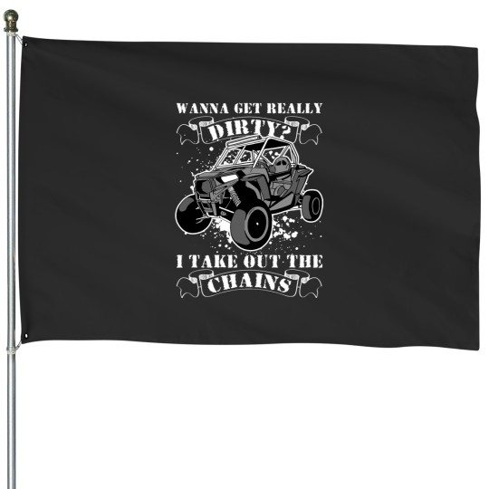 Discover Get Get Chains Funny UTV SxS Side by Side SSV Mudding 23 House Flags