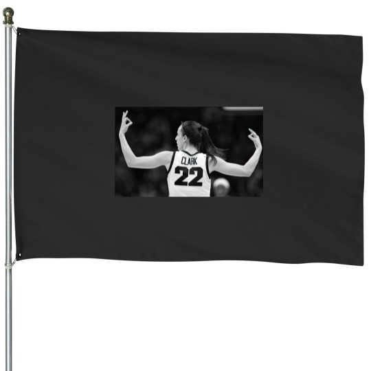 Discover Caitlin Clark 22 logo House Flags