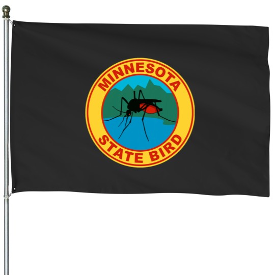 Discover Funny Minnesota Mosquito State Bird House Flags