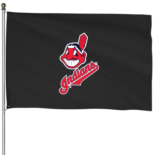 Discover INDIANS LOGO House Flags