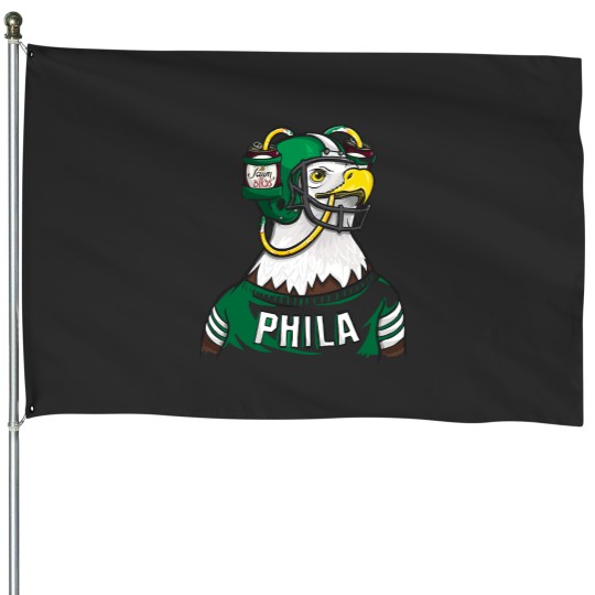 Discover Philadelphias Eaglesss Yuengling Jawn House Flags