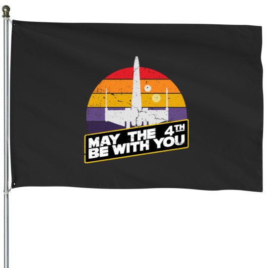 Discover May the 4th be with you, my the fourth be with you House Flags