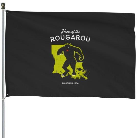 Discover of the Rougarou - Louisiana, USA Cryptid House Flags