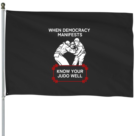 Discover Democracy ManifestJUDO (WHITE) House Flags
