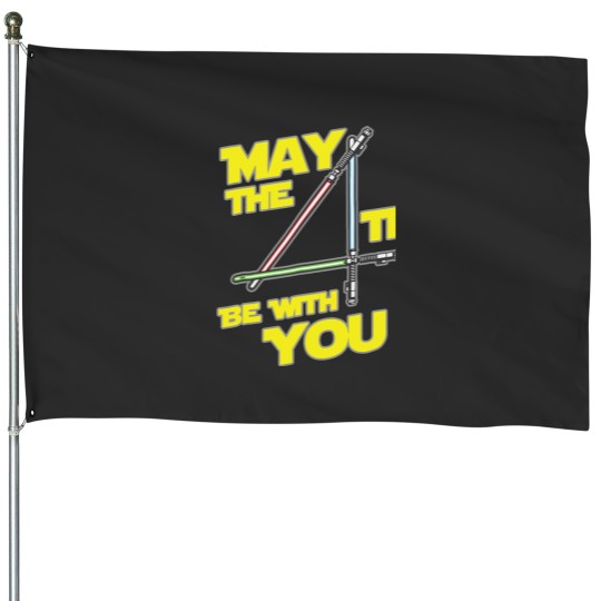 Discover May The 4th Be With U You,  Funny Fourth, Scifi House Flags