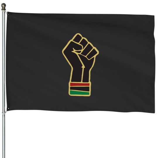 Discover Black Power Fist House Flags