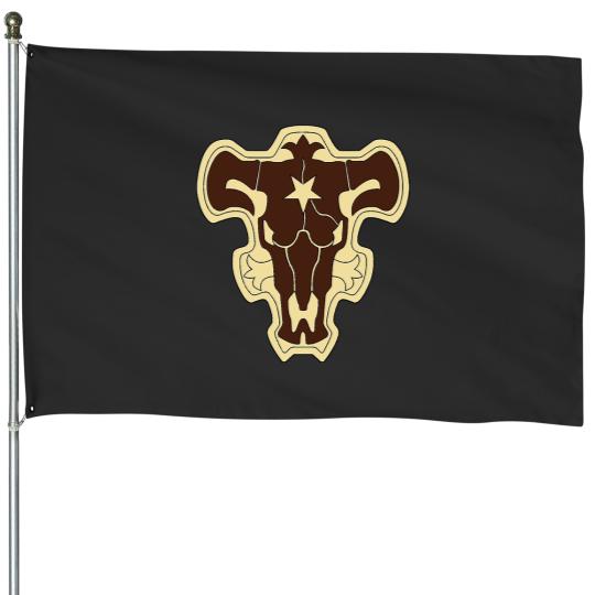 Discover black bulls House Flags