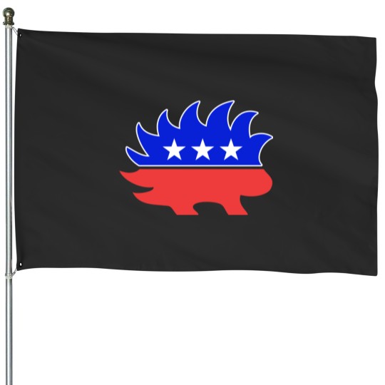 Discover Libertarian Porcupine House Flags