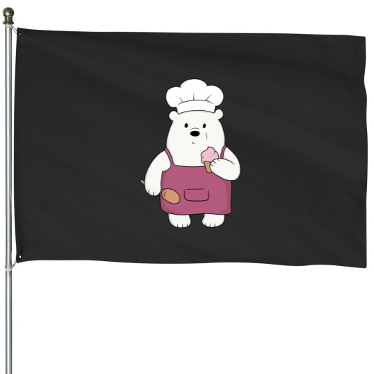 Discover We Bare Bears - Ice Bear  Active House Flags