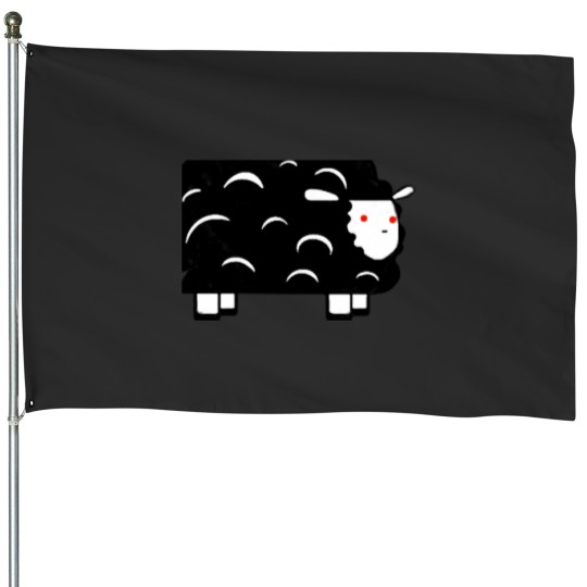 Discover Black sheep Long House Flags